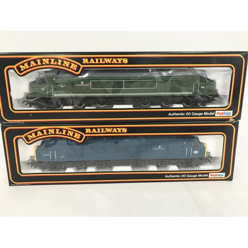 236 - 2 Boxed Mainline 00 Gauge Locomotives. A Type 4 1CO-CO1 Diesel Locomotive #37-050 and a Class 45 1CO... 