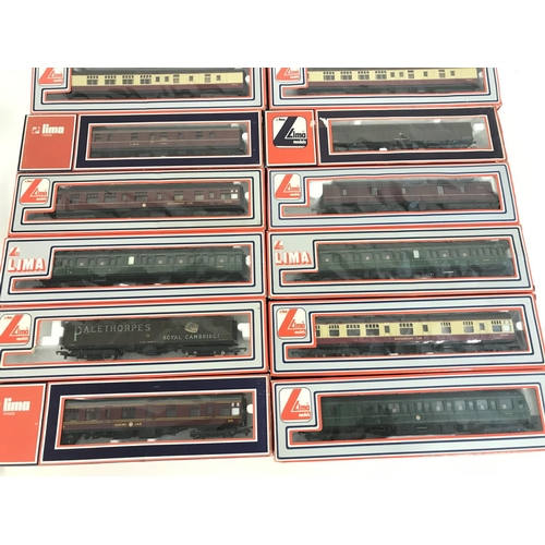 242 - A Collection of Boxed 00 Gauge Coaches. All Airfix And Llima.