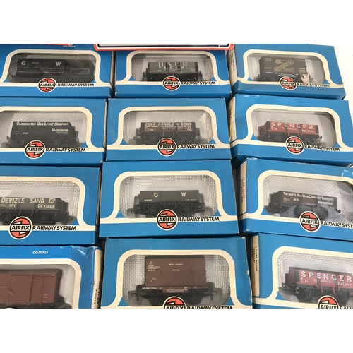 243 - A Box Containing a Collection of Boxed 00 Gauge Wagons. All Airfix and Llima.