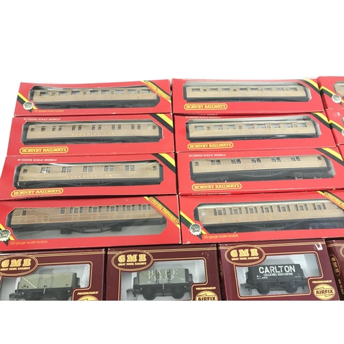 246 - A Collection of Boxed Hornby 00 Gauge Coaches and Airfix Wagons.