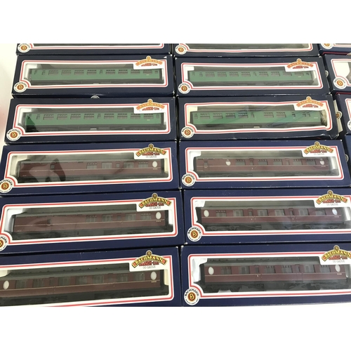 249 - A Collection of Boxed 00 Gauge Bachmann Coaches and Wagons.