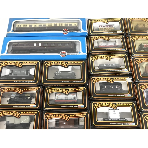 250 - A Collection of Boxed 00 Gauge Mainline Wagons and 2 Airfix Coaches.