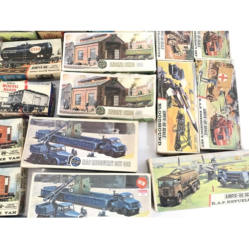 255 - A Collection of Model Kits Including Airfix and Kitmaster. Some Part Built.