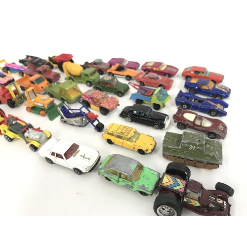 262 - A Collection of Playworn Diecast Including Hotwheels. Matchbox. Corgi. Etc,