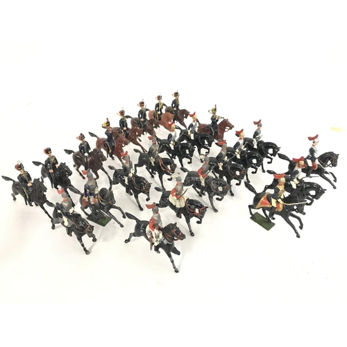 263 - A Collection of vintage Britains. Mixed Mounted Cavalry.