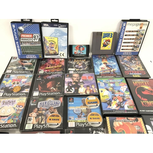 270 - A Collection of Sega Megadrive. PlayStation Games.