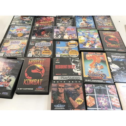 270 - A Collection of Sega Megadrive. PlayStation Games.