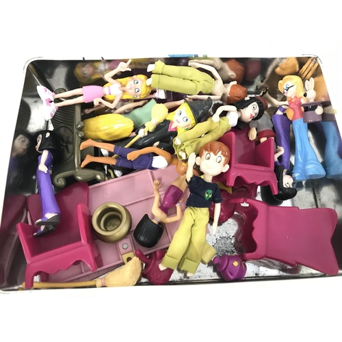 272 - A Box Containing a Large Collection of Polly Pocket buildings And Accessories and others.