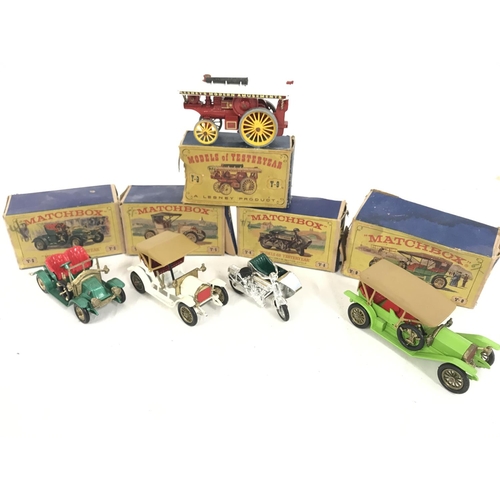 280 - A Collection of Matchbox Models Of Yesteryear. Including a 1914 Sunbeam Motor Cycle #Y-8. Boxes Are ... 