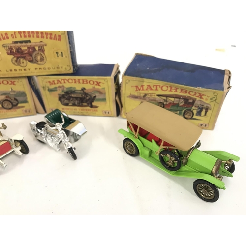 280 - A Collection of Matchbox Models Of Yesteryear. Including a 1914 Sunbeam Motor Cycle #Y-8. Boxes Are ... 