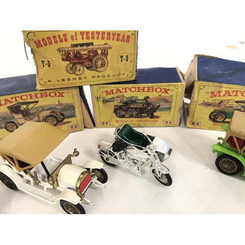 280 - A Collection of Matchbox Models Of Yesteryear. Including a 1914 Sunbeam Motor Cycle #Y-8. Boxes Are ... 