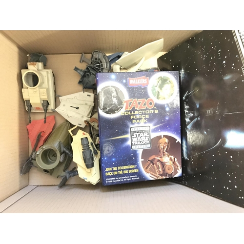 287 - A Collection of Vintage Star Wars Ships And Minirigs. Etc. I'll for Spare Parts Etc.