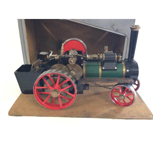 289 - Beloved to be a Basset Lowke live steam engine. Housed in scratch built carry case.