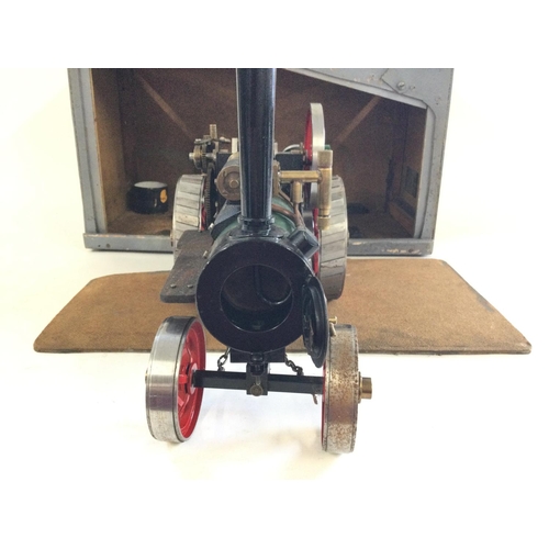 289 - Beloved to be a Basset Lowke live steam engine. Housed in scratch built carry case.