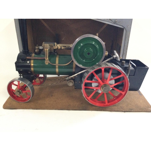 289 - Beloved to be a Basset Lowke live steam engine. Housed in scratch built carry case.