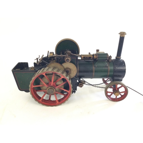 290 - A Bassett Low-key Live Steam 3/4 inch scale traction engine.