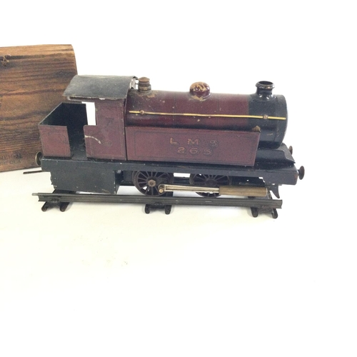 292 - A Boxed example of a Bowman LMS 265 O Gauge live steam engine. Housed in original box as pictured.