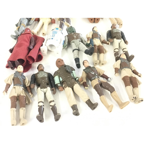 30 - A collection of vintage Star Wars figures..card backs..jigsaw