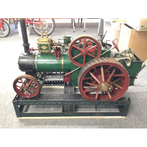 301 - A lovely example of a Charles Burrell 2â scale traction steam engine. Approx length 90cm , approx ... 