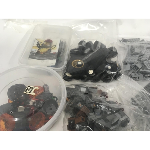 314 - A large box containing 19 plastic boxes and several bags of assorted Lego spare parts NO RESERVE