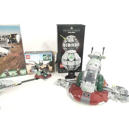 323 - A Collection of Star Wars Lego (3 Boxed) including N-1 Starfighter (Pats Misding) slave 1 And a Deat... 