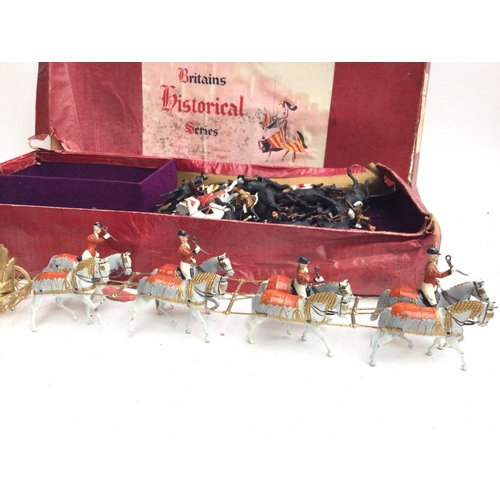 331 - A Boxed Britains Her Majestys Stage Coach #9401 and Including Extra Plastic Britains mounted Band.Bo... 