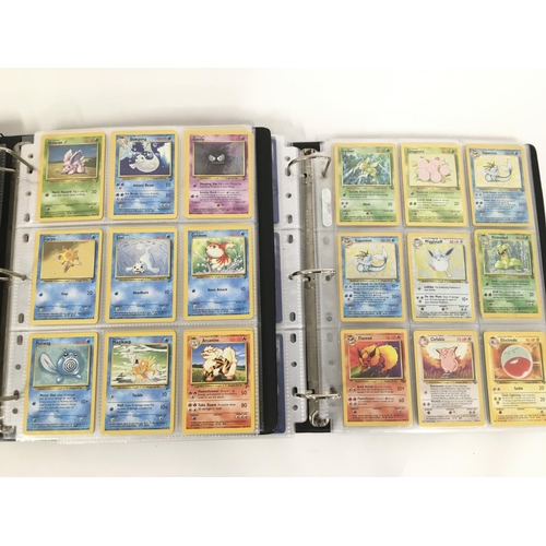 338 - 2 Binders Containing Vintage Pokemon Cards Including Original Base. Jungle. Fossil. Black Star Promo... 