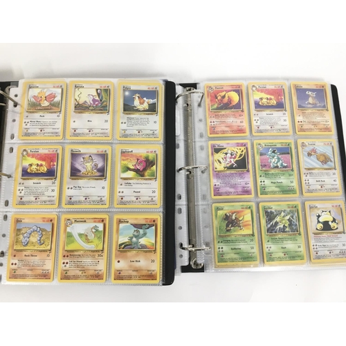 338 - 2 Binders Containing Vintage Pokemon Cards Including Original Base. Jungle. Fossil. Black Star Promo... 