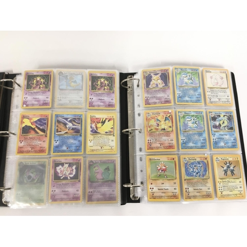 338 - 2 Binders Containing Vintage Pokemon Cards Including Original Base. Jungle. Fossil. Black Star Promo... 