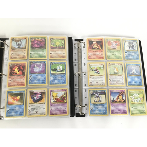 338 - 2 Binders Containing Vintage Pokemon Cards Including Original Base. Jungle. Fossil. Black Star Promo... 