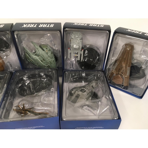 339 - 10 X Eaglemoss Star Trek Spaceships.