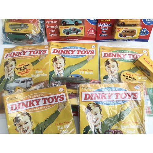 345 - A Small Collection of DeAgostini Classic Dinky Toys Collection Magazines with Boxed Vehicles. No Res... 