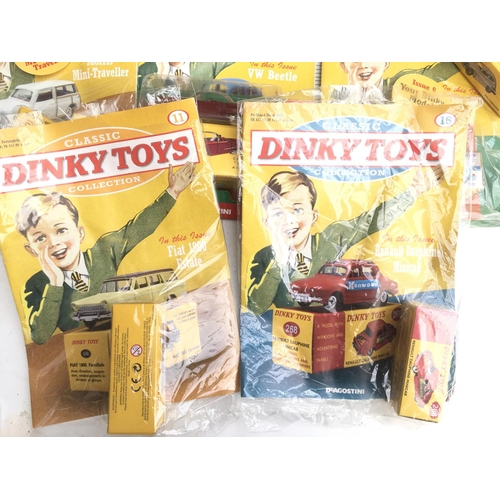 345 - A Small Collection of DeAgostini Classic Dinky Toys Collection Magazines with Boxed Vehicles. No Res... 