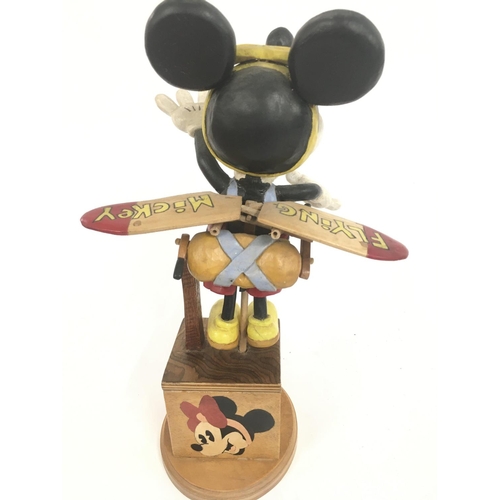 359 - A 1936 1 Off Carving From a Islington Shop Window For Book Displays. A Mechanical Mickey Mouse With ... 