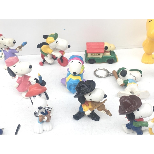 375 - A collection of Collectable Snoopy figures of varying ages. NO RESERVE