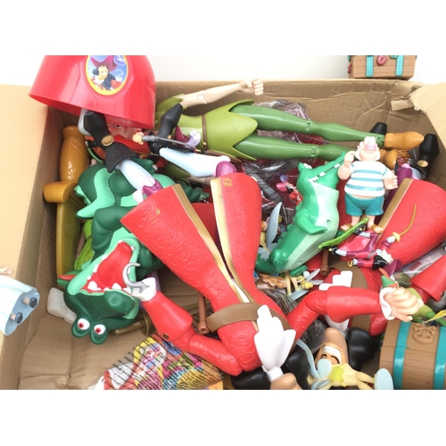 388 - A collection of Disney toys and figures associated with Peter Pan. NO RESERVE