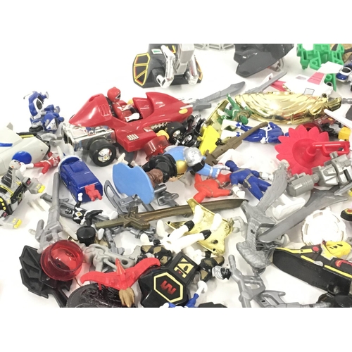 39 - A collection of of Power Rangers parts and accessories.