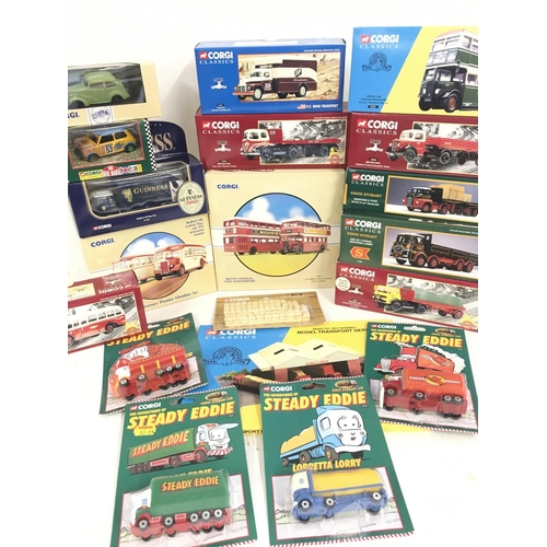 399 - A Collection of Boxed Corgi Classics. Including Buses and Trucks.