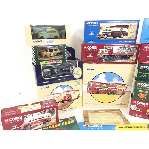 399 - A Collection of Boxed Corgi Classics. Including Buses and Trucks.