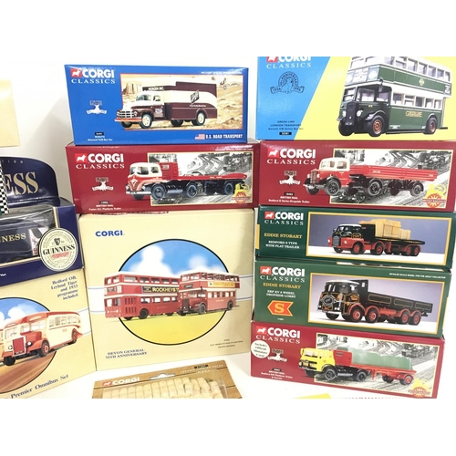 399 - A Collection of Boxed Corgi Classics. Including Buses and Trucks.