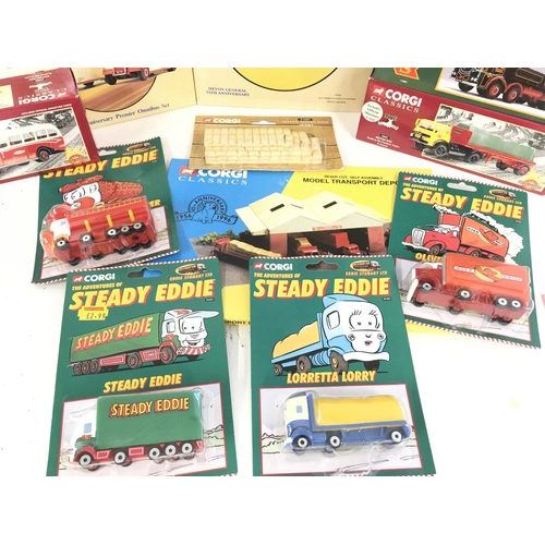 399 - A Collection of Boxed Corgi Classics. Including Buses and Trucks.
