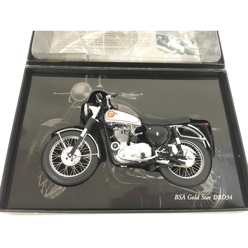 403 - A Boxed Minichamps BSA Gold Star DB34 Diecast Motorcycle.