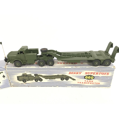 405 - A Boxed Dinky Recovery Tractor #661 and a Tank Transporter #660.