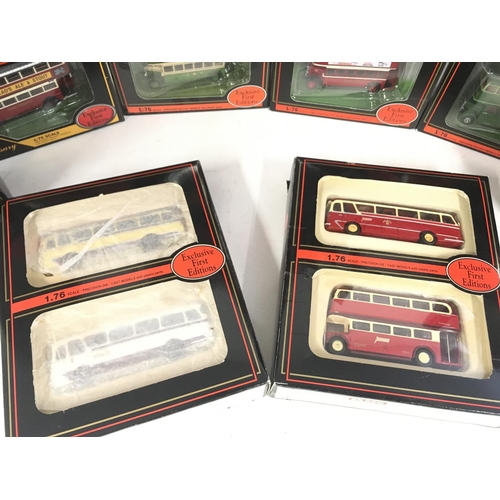 410 - A Collection of Boxed Exclusive First Editions Buses.