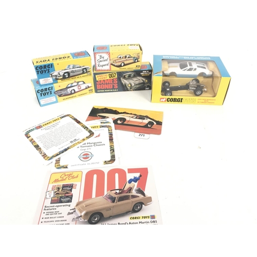 412 - A Small Collection of Corgi Model Club Collectables including James Bond D.B.5.