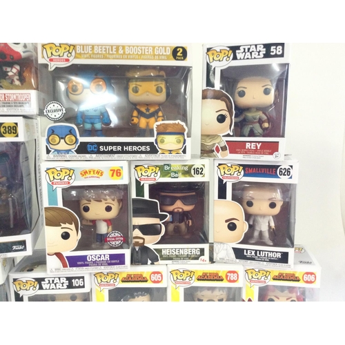 416 - 2 bags containing 12 Funk Pop figures, some double sets included.