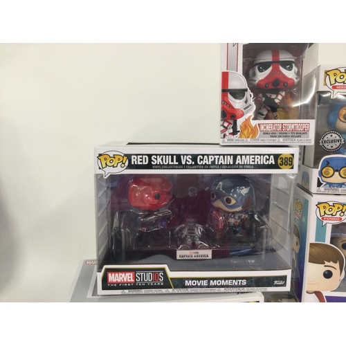 416 - 2 bags containing 12 Funk Pop figures, some double sets included.