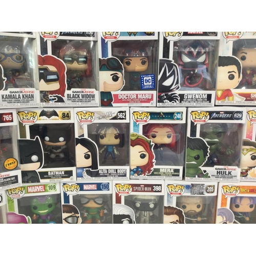 417 - A bag containing 21 Funko Pop figures.