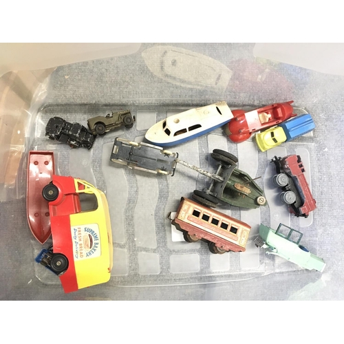 458 - A Collection of Various tinplate Toys all Playworn.