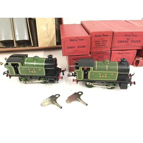 459 - A Collection of Hornby 0 Gauge Locos. Wagons. Track etc. (2).